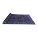 Sideview of Abstract Blue Modern Rug, abs1637blu