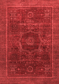 Abstract Red Modern Rug, abs1637red