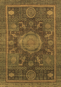 Abstract Brown Modern Rug, abs1638brn