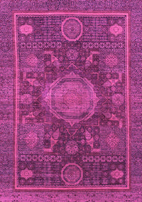 Abstract Pink Modern Rug, abs1638pnk