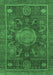 Abstract Emerald Green Modern Rug, abs1638emgrn