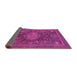 Sideview of Abstract Pink Modern Rug, abs1638pnk