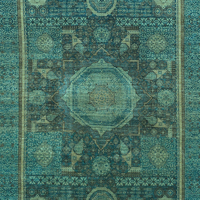 Abstract Light Blue Modern Rug, abs1638lblu