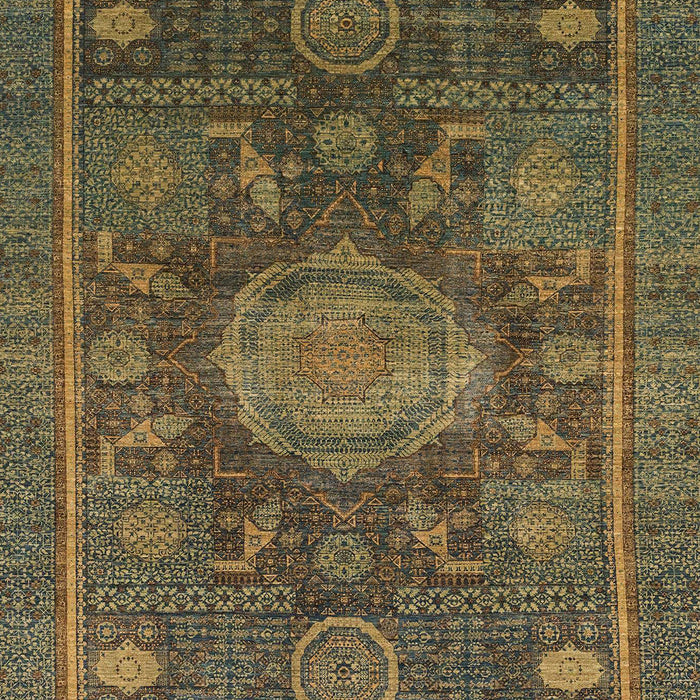 Abstract Chocolate Brown Modern Rug, abs1638