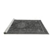 Sideview of Machine Washable Abstract Gray Modern Rug, wshabs1638gry