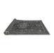 Sideview of Abstract Gray Modern Rug, abs1638gry