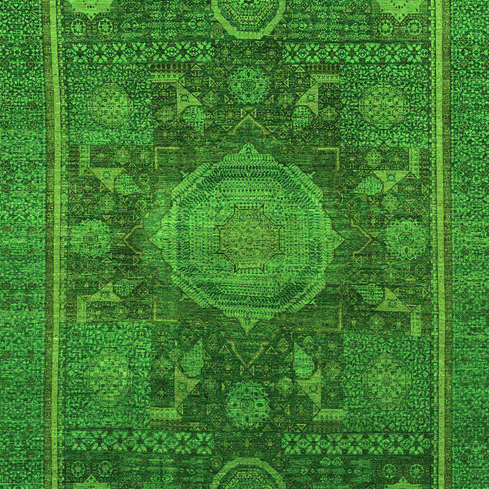 Machine Washable Abstract Green Modern Area Rugs, wshabs1638grn