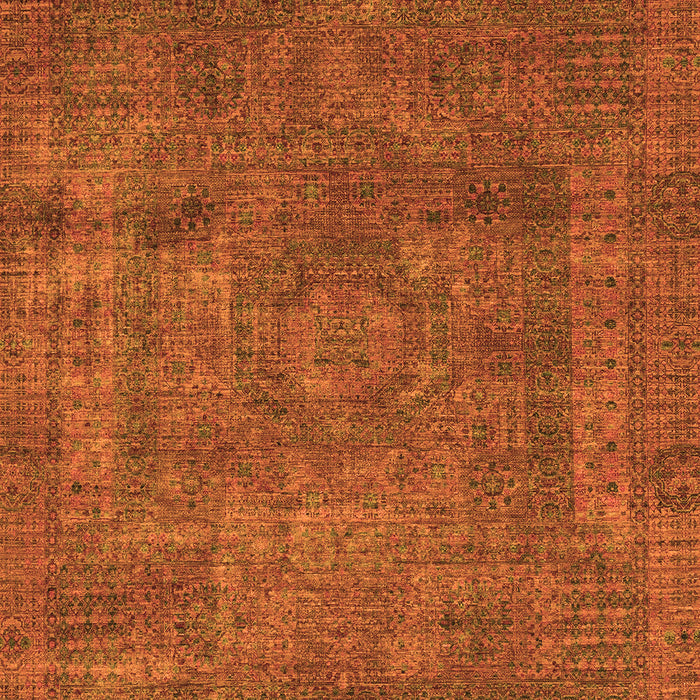 Abstract Orange Modern Rug, abs1639org