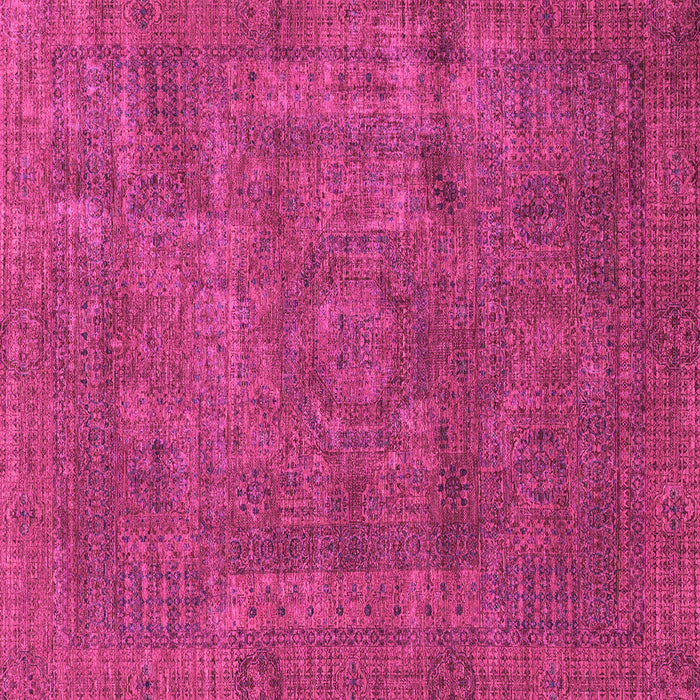 Square Machine Washable Abstract Pink Modern Rug, wshabs1639pnk