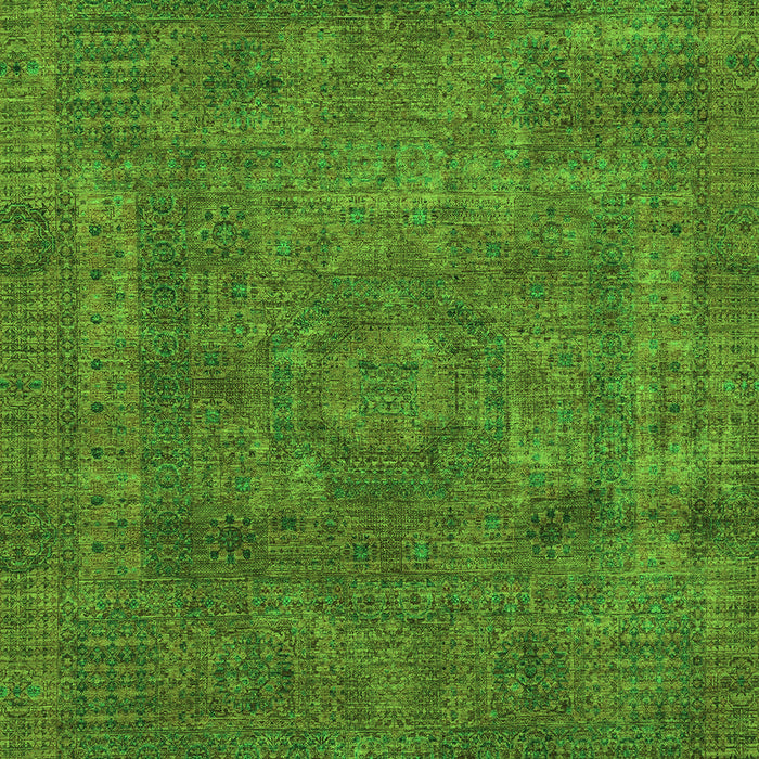 Machine Washable Abstract Green Modern Area Rugs, wshabs1639grn