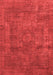 Abstract Red Modern Area Rugs