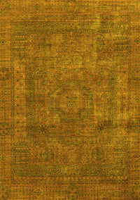 Abstract Yellow Modern Rug, abs1639yw