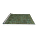 Sideview of Machine Washable Abstract Light Blue Modern Rug, wshabs1639lblu