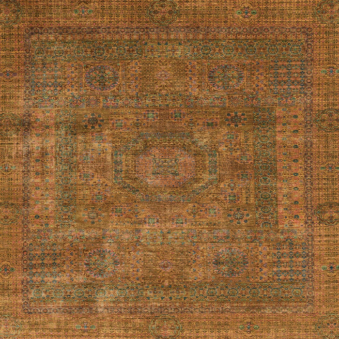 Square Abstract Sedona Brown Modern Rug, abs1639