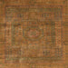 Square Abstract Sedona Brown Modern Rug, abs1639