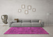 Machine Washable Abstract Purple Modern Area Rugs in a Living Room, wshabs1639pur