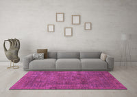 Machine Washable Abstract Purple Modern Rug, wshabs1639pur