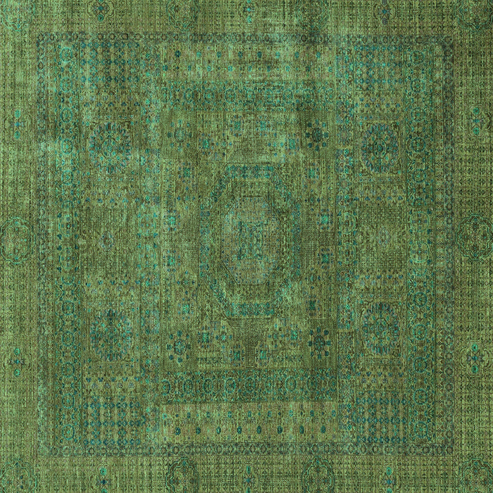 Square Machine Washable Abstract Turquoise Modern Area Rugs, wshabs1639turq