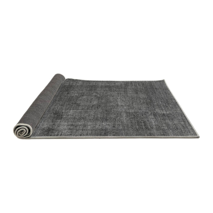 Sideview of Abstract Gray Modern Rug, abs1639gry