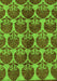 Machine Washable Abstract Green Modern Area Rugs, wshabs163grn