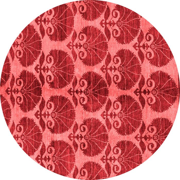 Machine Washable Abstract Red Modern Rug, wshabs163red