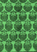 Machine Washable Abstract Emerald Green Modern Area Rugs, wshabs163emgrn