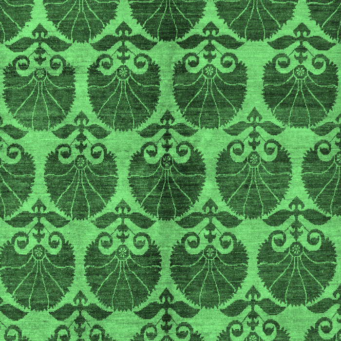 Machine Washable Abstract Emerald Green Modern Area Rugs, wshabs163emgrn