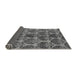 Sideview of Abstract Gray Modern Rug, abs163gry