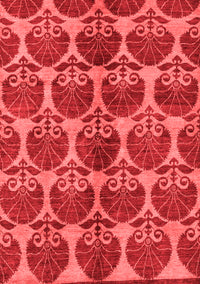 Abstract Red Modern Rug, abs163red