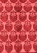 Abstract Red Modern Area Rugs