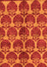 Machine Washable Abstract Orange Modern Area Rugs, wshabs163org