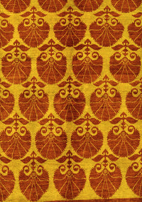 Abstract Yellow Modern Rug, abs163yw