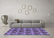 Machine Washable Abstract Blue Modern Rug in a Living Room, wshabs163blu