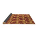 Sideview of Abstract Brown Modern Rug, abs163brn