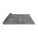 Sideview of Abstract Gray Modern Rug, abs1640gry