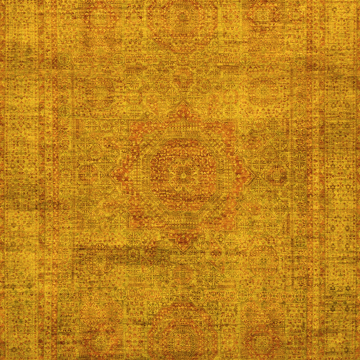 Machine Washable Abstract Yellow Modern Rug, wshabs1640yw