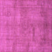 Square Abstract Purple Modern Rug, abs1640pur