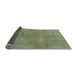 Sideview of Abstract Light Blue Modern Rug, abs1640lblu