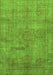 Machine Washable Abstract Green Modern Area Rugs, wshabs1640grn