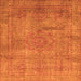 Square Abstract Orange Modern Rug, abs1640org