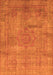 Abstract Orange Modern Rug, abs1640org