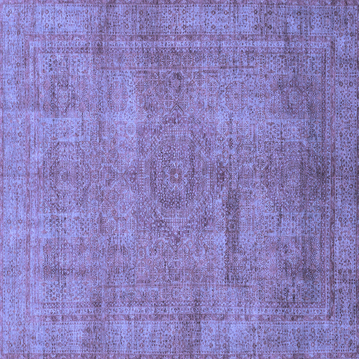 Square Machine Washable Abstract Blue Modern Rug, wshabs1640blu