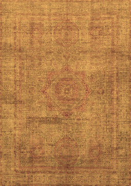 Abstract Brown Modern Rug, abs1640brn