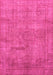 Machine Washable Abstract Pink Modern Rug, wshabs1640pnk