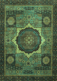 Abstract Turquoise Modern Rug, abs1641turq