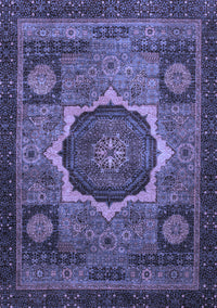 Abstract Blue Modern Rug, abs1641blu