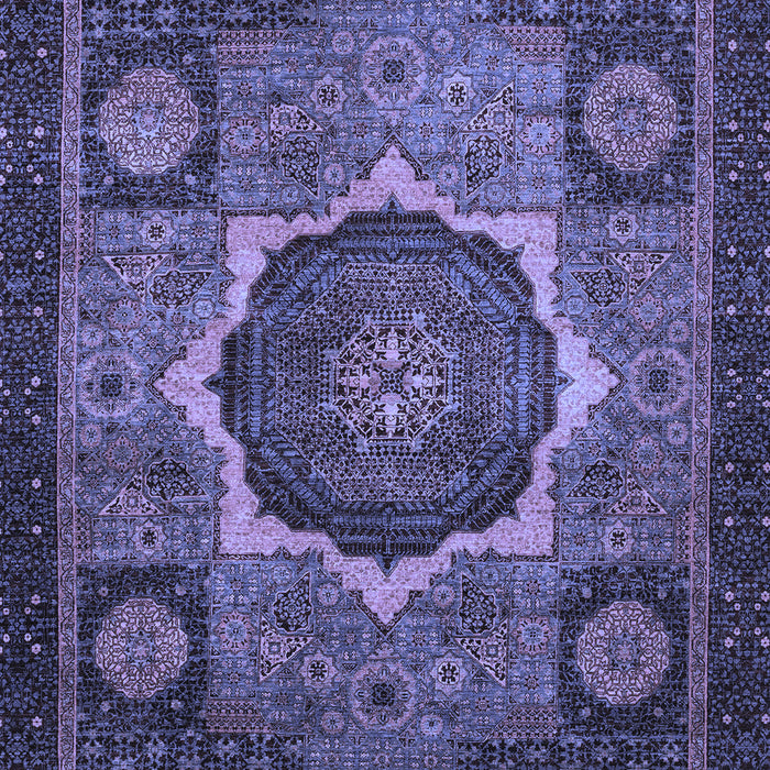 Abstract Blue Modern Rug, abs1641blu