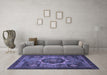 Machine Washable Abstract Blue Modern Rug in a Living Room, wshabs1641blu