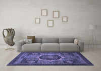 Machine Washable Abstract Blue Modern Rug, wshabs1641blu