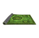 Sideview of Abstract Green Modern Rug, abs1641grn